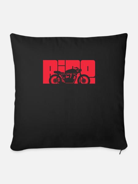 Biker - Sofakissenbezug 45 x 45 cm - Schwarz
