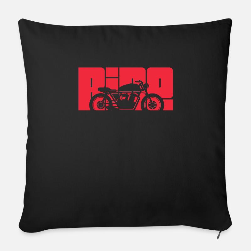 Biker - Sofakissenbezug 45 x 45 cm - Schwarz