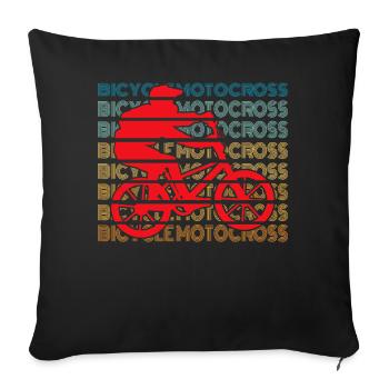 BMX Bike Cyclist BMX Bike BMX Ramp BMX Bicycle - Sofa pillowcase 17,3'' x 17,3'' (45 x 45 cm) - black - Front