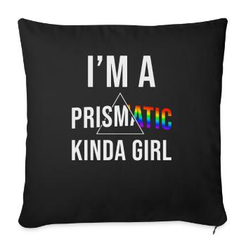 Prism - Sofa pillowcase 17,3'' x 17,3'' (45 x 45 cm) - black - Front