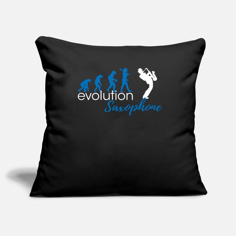 Saxophone Evolution Sofa pillowcase 17,3'' x 17,3'' (45 x 45 cm)