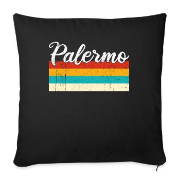 Palermo Retro Vintage - Sofa pillowcase 17,3'' x 17,3'' (45 x 45 cm) - black - Front