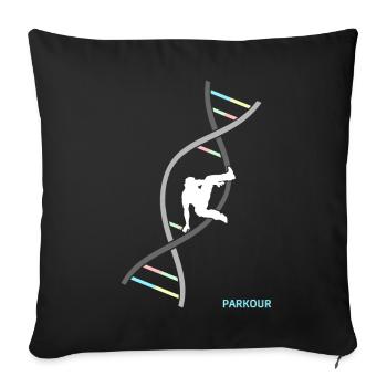 Parkour Freerunning Backflip Freestyle Acrobaties - Housse de coussin décorative 45 x 45 cm - noir - Devant