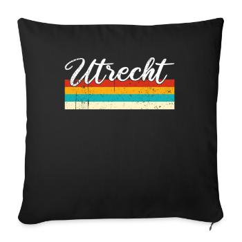 Utrecht Rétro Vintage - Housse de coussin décorative 45 x 45 cm - noir - Devant