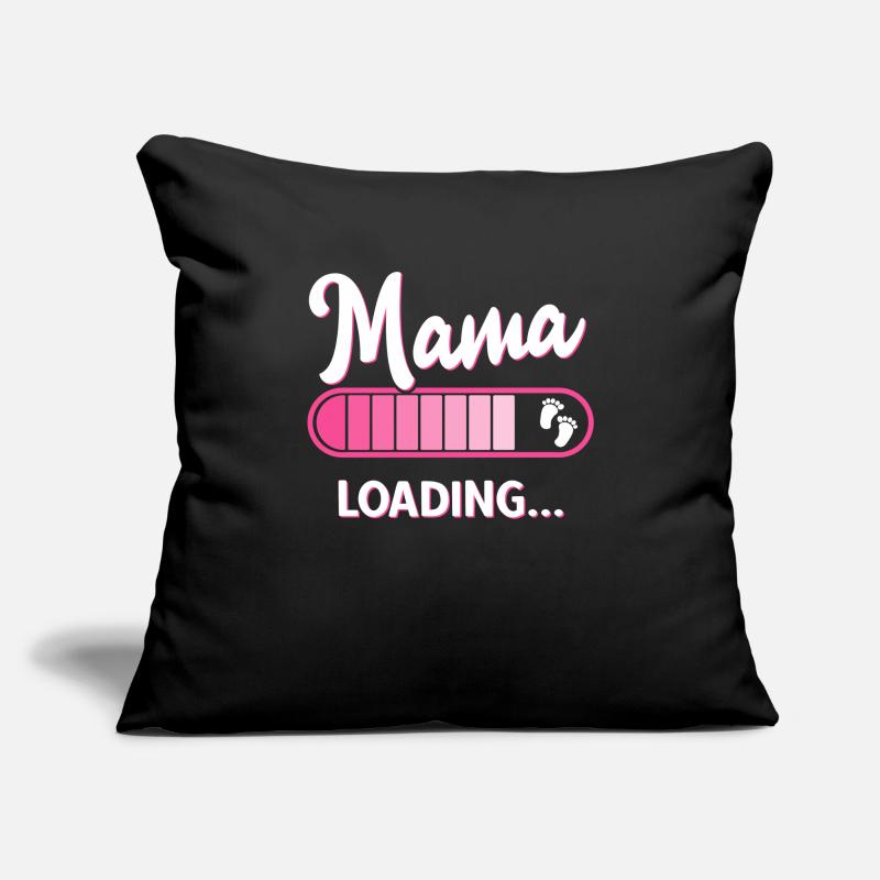 Werdende Mama Loading Schwangerschaft Mutter Sofakissenbezug 45 x 45 cm