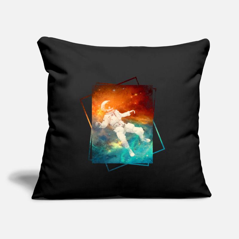 Astronaute dans l’espace Housse de coussin décorative 45 x 45 cm