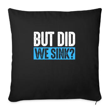 Capitaine - Housse de coussin décorative 45 x 45 cm - noir - Devant