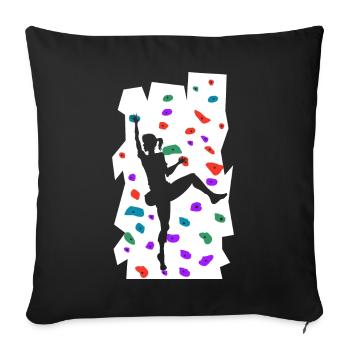 Bloc - Housse de coussin décorative 45 x 45 cm - noir - Devant