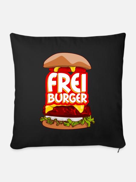 Freiburg Burger Freiburger - Sofakissenbezug 45 x 45 cm - Schwarz