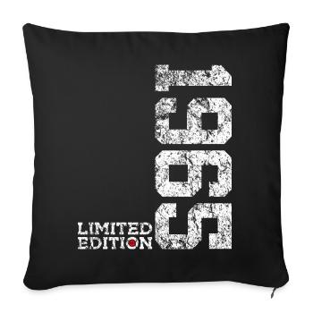 61ST BIRTHDAY 61 YEARS LIMITED EDITION 1965 - Sofa pillowcase 17,3'' x 17,3'' (45 x 45 cm) - black - Front