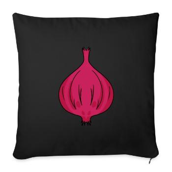 Onion - Sofa pillowcase 17,3'' x 17,3'' (45 x 45 cm) - black - Front