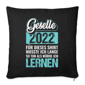Geselle | Geselle 2022 - Sofakissenbezug 45 x 45 cm - Schwarz - Vorne