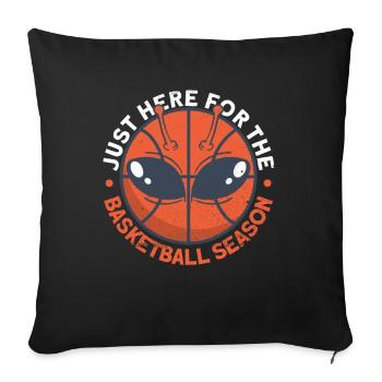 Basketball Alien - Extraterrestrial basketball players - Sofa pillowcase 17,3'' x 17,3'' (45 x 45 cm) - black - Front