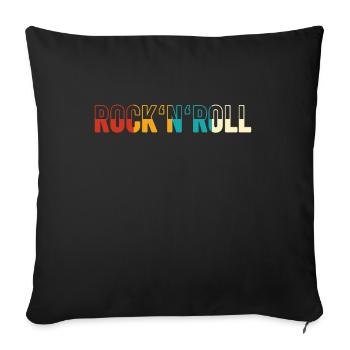 Rock n Roll Retro - Sofakissenbezug 45 x 45 cm - Schwarz - Vorne