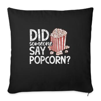 Popcorn - Sofa pillowcase 17,3'' x 17,3'' (45 x 45 cm) - black - Front