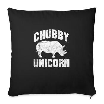 Rhinoceros - Sofa pillowcase 17,3'' x 17,3'' (45 x 45 cm) - black - Front