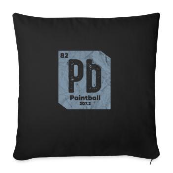 Paintball - Sofakissenbezug 45 x 45 cm - Schwarz - Vorne