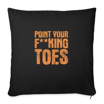 Pole Dance - Housse de coussin décorative 45 x 45 cm - noir - Devant