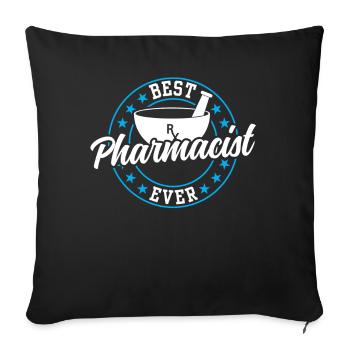 Best Pharmacist of All Time Pharmacy Pharmacist - Sofa pillowcase 17,3'' x 17,3'' (45 x 45 cm) - black - Front