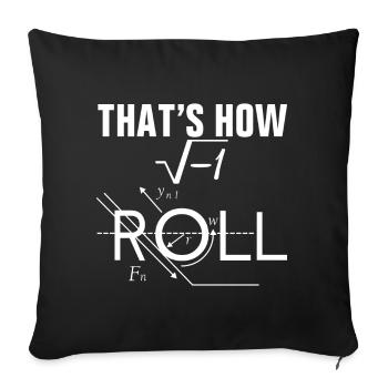 How I do physics - Sofa pillowcase 17,3'' x 17,3'' (45 x 45 cm) - black - Front