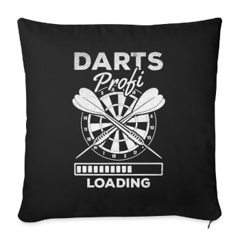Darts Professional Loading Darts Jeu de fléchettes Joueur de fléchettes - Housse de coussin décorative 45 x 45 cm - noir - Devant