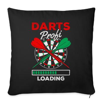 Darts Professional Loading Darts Jeu de fléchettes Jeu de fléchettes - Housse de coussin décorative 45 x 45 cm - noir - Devant