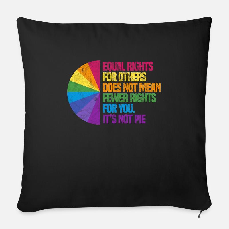 Menschenrechte Antirassismus Toleranz Geschenk - Sofakissenbezug 45 x 45 cm - Schwarz