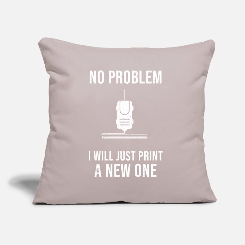 3d Printer Gift for Nerd Hobby Printing Machine Sofa pillowcase 17,3'' x 17,3'' (45 x 45 cm)