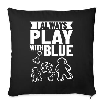 Board Game Board Game Player Family - Sofa pillowcase 17,3'' x 17,3'' (45 x 45 cm) - black - Front