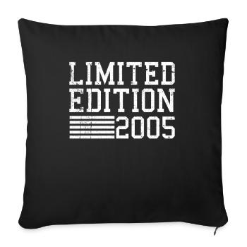 Édition limitée Anniversaire 2005 - Housse de coussin décorative 45 x 45 cm - noir - Devant