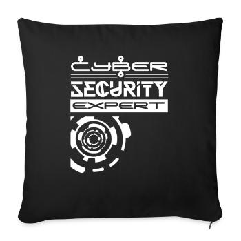 Cybersecurity Experte Hacker Hack IT Sicherheit - Sofakissenbezug 45 x 45 cm - Schwarz - Vorne
