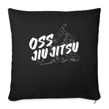 Jiu Jitsu Oss Jiu Jitsu - Sofa pillowcase 17,3'' x 17,3'' (45 x 45 cm) - black - Front