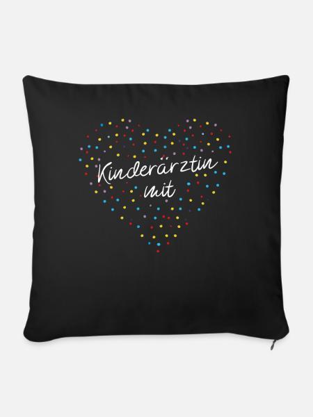 Kinderärztin Pädiatrie Chirurgie - Sofakissenbezug 45 x 45 cm - Schwarz