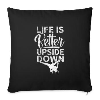 Pole Dance - Housse de coussin décorative 45 x 45 cm - noir - Devant
