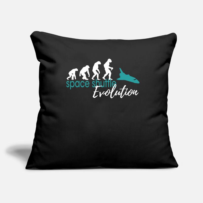 Navette spatiale Evolution Housse de coussin décorative 45 x 45 cm