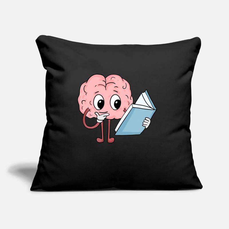 Brain reading Sofa pillowcase 17,3'' x 17,3'' (45 x 45 cm)