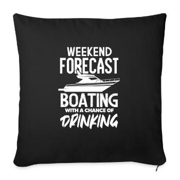 Capitaine - Housse de coussin décorative 45 x 45 cm - noir - Devant
