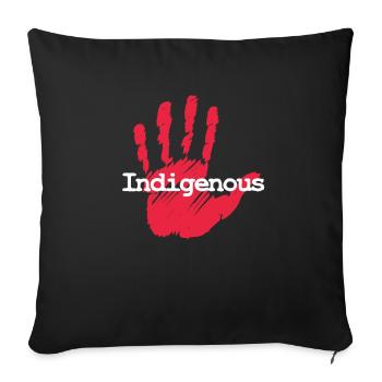 Indien - Housse de coussin décorative 45 x 45 cm - noir - Devant