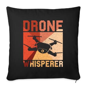 Drone - Sofakissenbezug 45 x 45 cm - Schwarz - Vorne