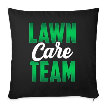 Team Lawn Care Lawn Mowing Lawn Mower - Sofa pillowcase 17,3'' x 17,3'' (45 x 45 cm) - black - Front