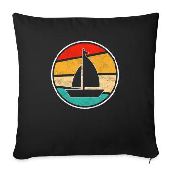 Voile Rétro - Housse de coussin décorative 45 x 45 cm - noir - Devant