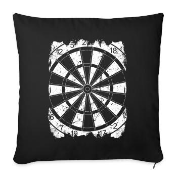 Dart Outfit Darts Jersey Darts Team - Sofa pillowcase 17,3'' x 17,3'' (45 x 45 cm) - black - Front