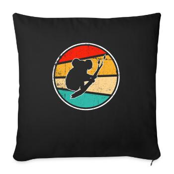 Koala Retro - Sofa pillowcase 17,3'' x 17,3'' (45 x 45 cm) - black - Front
