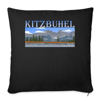 Kitzbühel - Sofa pillowcase 17,3'' x 17,3'' (45 x 45 cm) - black - Front