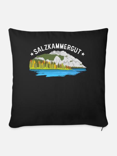 Salzkammergut - Sofakissenbezug 45 x 45 cm - Schwarz