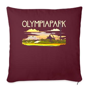 Park Munich - Sofa pillowcase 17,3'' x 17,3'' (45 x 45 cm) - burgundy - Front
