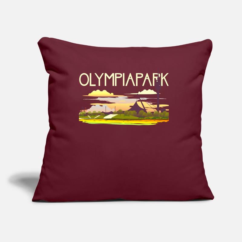 Parc de Munich Housse de coussin décorative 45 x 45 cm