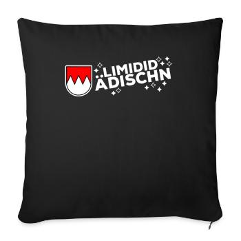 Franken Fränkisch Frankenland Limidid Ädischn - Sofakissenbezug 45 x 45 cm - Schwarz - Vorne