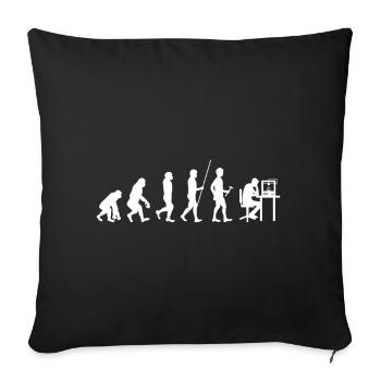 3d Printer Gift for Nerd Hobby Printing Machine - Sofa pillowcase 17,3'' x 17,3'' (45 x 45 cm) - black - Front