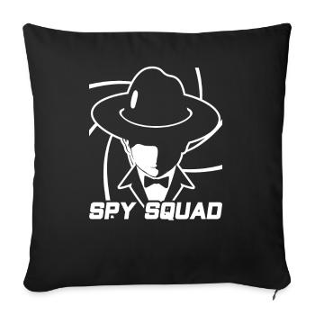 Spy Team Spy Private Detective Private - Sofa pillowcase 17,3'' x 17,3'' (45 x 45 cm) - black - Front
